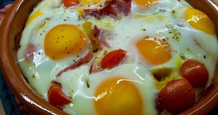 Huevos al plato sin horno